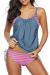 Zando Swimsuits for Women Two Piece Bathing Suits Sporty Tankini Top with Panty Swimsuit Bathing Suit Swimwear for Women
