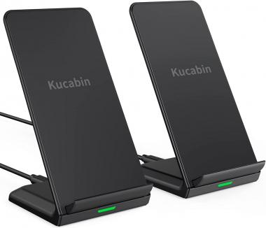 Wireless Charger, [2 Pack] Qi-Certified 10W Max Fast Wireless Charging Stand Compatible with iPhone 14/13/12/12 Pro/11 Pro Max/SE 2020/XR/XS, Galaxy S22/S22 Ultra/S21/S20/S10 Plus(No AC Adapter)