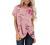 SAMPEEL Womens Tops Casual Summer T Shirts Twist Knot Tunic Tops
