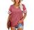 Angerella Summer Tops for Women Casual V Neck T Shirts Short Sleeve Tunic Tops Loose Fit