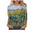 Women 3/4 Sleeve Tops Casual Tie Dye Graphic Tee Shirts Summer Crewneck Sweatshirt Loose Fit T Shirts Tunic Blouses