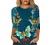 Women 3/4 Sleeve Tops Casual Tie Dye Graphic Tee Shirts Summer Crewneck Sweatshirt Loose Fit T Shirts Tunic Blouses