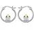 Fox/Pig/Mushroom/Cat Earrings Sterling Silver Cute Hoop Earrings Animal Jewelry Gifts for Women Daughter