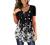 BeadChica Women's Tunic Tops For Leggings Short Sleeve Shirts Botton Up Casual Ruched Blouses Clothes