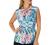Reel Legends Womens Tropical Mariner Collared Sleeveless Top