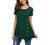 Jouica Women's Short Sleeve Casual Scoop Neck Button Side Shirt Blouse Tunic Top