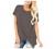Womens Criss Cross Twist Knot Tops Casual Summer Short Sleeve T Shirts Tunic Top Loose Comfy Tshirts Blouses