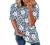 Womens Cute Printed Crew Neck Short Sleeve T Shirts Trendy Casual Workout Summer Tops Loose Fit Tee T-Shirts Blouse