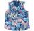 Reel Legends Womens Tropical Mariner Collared Sleeveless Top