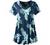 MONNURO Womens Plus Size Short Sleeve V Neck Button Basic Tunic Tops Summer Swing Shirts Blouses for Leggings