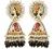 Aheli Handcrafted Enamel Meenakari Pearl Radha Krishna Jhumka Earrings Jewelry for Women Girls