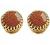 JewelryGift Choose Your Natural Gemstone Round Shape Stud Earrings 18K Gold Plated Fashion Jewelery Earrings for Womens And Girls