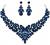 SWEETV Costume Jewelry for Women,Wedding Bridal Jewelery for Brides, Bridesmaids, Austrian Crystal Teardrop Cluster Necklace Dangle Earrings Jewelry Set