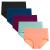 wirarpa Women's High Waisted Cotton Underwear Soft Full Briefs Ladies Breathable Panties Multipack