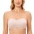 DELIMIRA Women's Jacquard Bandeau Underwire Minimizer Strapless Bra for Large Bust