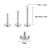 ShineYingTi 16g ASTM F136 Labret Titanium Internally Threaded Earring Helix Tragus Cartilage Ear Piercing Body Jewelery