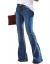 luvamia Women's Ripped Flare Bell Bottom Jeans Pants Retro Wide Leg Denim Pants
