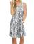 AUSELILY Women's Sleeveless Pleated Tank Empire Waist Casual Dress with Pockets Knee Length