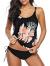 Zando Swimsuits for Women Two Piece Bathing Suits Sporty Tankini Top with Panty Swimsuit Bathing Suit Swimwear for Women