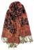 Plum Feathers Tapestry Ethnic Paisley Pattern Pashmina Scarf