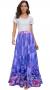 Afibi Women Full/Ankle Length Blending Maxi Chiffon Long Skirt Beach Skirt