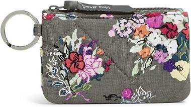 Vera Bradley Women's Cotton Deluxe Zip Id Case Wallet with RFID Protection