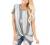 SAMPEEL Womens Tops Casual Summer T Shirts Twist Knot Tunic Tops