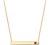 PAVOI 14K Gold Plated Crystal Birthstone Bar Necklace | Dainty Necklace | Gold Necklaces for Women |