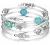 BULINLIN Layered Wrap Bangle Turquoise Bracelet - Bead Bracelet with Natural Agate Stone, Gifts for Women