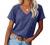 Women Tops Short Sleeve Color Block T-Shirts Tees Raglan Casual Loose Fit Tunic Tops