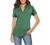 CEASIKERY Women's Short Sleeve V Neck Tops Casual Tunic Blouse Loose Shirt