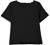 Coral Bay Petite Solid Scalloped Boat Neck Short Sleeve Top