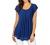 Furnex Women's Short Sleeve Tunic Shirt Pleated Mesh Blouses Summer Floral Tops