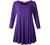 LARACE Women 3/4 Sleeve Tunic Top Loose Fit Flare T-Shirt