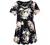 MONNURO Womens Plus Size Short Sleeve V Neck Button Basic Tunic Tops Summer Swing Shirts Blouses for Leggings