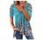 Summer Tops for Women Short Sleeve Cold Shoulder Casual Sexy V Neck Zipper T Shirts Plus Size Blouse Loose Graphic Tee
