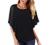 Womens Tops Summer 3/4 Sleeve Chiffon Blouse Loose Casual Elegant Ladies Office Work Shirts Loose Flowy Tshirts Top