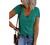 V Neck Tank Tops for Womens Casual Summer Tops Loose fit Ribbed Henley Shirts Cute Short Sleeve Button Up Vest Outfit