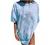 Smooto Basic Blouse Womens Loose Moon Sun Print O-Neck Short Sleeve Casual Workout T-Shirts Loose Tunic Blouse