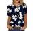 SNKSDGM Womens Button Down Henley Shirts Printing Casual Trendy Tee Shirt Short Sleeve Blouse Dressy Loose Summer Tunic Tops
