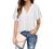 Timeson Women's V Neck Chiffon Blouse Ruffle Sleeve Ladies Work Shirts