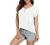 VIISHOW Women's Summer Casual Rolled Cuff Zip Half Placket Chiffon Short Sleeve Top Blouses