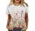 Womens Summer Tops Short Sleeve Fashion Casual Trendy Printed Tshirts Crew Neck Tee Shirt Cute T Shirts Ladies Blouses