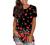Summer T-Shirt for Women Striped Leopard Print Short Sleeve Tops Casual Color Block T Shirt Crewneck Tunic Tee Blouse