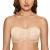 DELIMIRA Women's Jacquard Bandeau Underwire Minimizer Strapless Bra for Large Bust