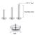 ShineYingTi 16g ASTM F136 Labret Titanium Internally Threaded Earring Helix Tragus Cartilage Ear Piercing Body Jewelery