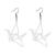 coadipress Origami Crane Earrings for Women Girls Personality Big Black White Acrylic Folded Paper Flying Bird Dangle Drop Weird Earrings Jewelry