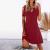 Summer Spring Dresses for Women 2022 Strappy Cold Shoulder Boho Tshirt Dress Trendy Hollow Loose Short Sleeve Dresses