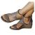 haoricu Sandal Shoes, Women Premium Orthopedic Open Toe Sandals Vintage Anti-Slip Breathable for Summer