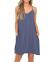 BEUFRI Women's Summer Spaghetti Strap Casual Swing Tank Beach Cover Up Dress with Pockets